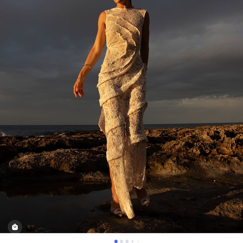 Georgia Hardinge Spiral Floor Length Dress